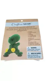 Make your Own Plush Set Dinosaur Amigurumi Crochet Kit All in One. Hand make.