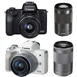 【新竹 攝影大叔】Canon EOS M50 Mark II 15-45mm 55-200mm 單機身 單雙鏡組 公司貨