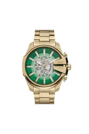 [Diesel] Diesel - Mega Chief Slim Stainless Steel Watch - Timeframes - Man - Gold UNI Gold