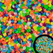 1000pc Glow in The Dark Stones Glow Pebbles for Outdoor Garden Luminous Pebbl
