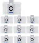 10Pack Vacuum Cleaner Bags Compatible with ECOVACS DEEBOT X1 Omni T10 T20 Turbo