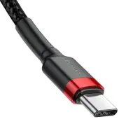 Baseus Cafule Fast Charge Type-C USB Data Charging Cable 1M - Black/Red
