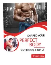 Shaped Your Perfect Body 1 | Retail Window Display Sign | 18"W x 24"H