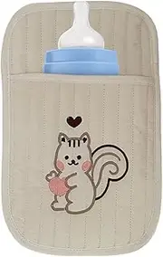 Crib Organizer - Baby Bedside Storage Bag | Side Pocket, Diaper Stacker, Nursery Organizers, Cot Caddy for Diapers Bibs Bottles Toys Pacifiers