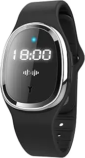 Mosquito Repellent Bracelet, Portable Mosquito Repellent Bracelets with Clock Non-Toxic Deet Free Bug Insect Repellent Bands Reusable Long Protection Electronic Pest Control Band for Kids&Adults
