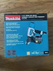 Makita AN613 2-1/2 in. Pneumatic 15° Siding Coil Nailer NEW