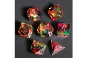 Dudley's Gallery - Spark of Madness Sharp Edge Resin Dice Set