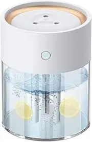 Humidifiers for Bedroom Large Room, 2L Cool Mist Top Fill Oil Diffuser for Baby Nursery and Plants Quiet Rapid Ultrasonic Humidification for Home Whole House