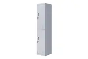 2-Door Vertical Locker for Office Gym Shed School Home Storage