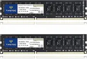 [Timetec] 16GB KIT(2x8GB) DDR3L / DDR3 1600MHz (DDR3L-1600) PC3L-12800 / PC3-12800 Non-ECC Unbuffered 1.35V/1.5V CL11 2Rx8 Dual Rank 240 Pin UDIMM Desktop PC Computer Memory RAM(SDRAM) Module Upgrade