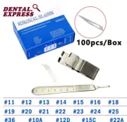 Dental Surgical Scalpel Sterilized Blades Carbon Steel Blade Knife Handle Holder