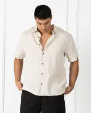 [Billabong] Billabong Men's Ricardo Short Sleeve Shirt in Stone Grey Size XL XL Stone Grey