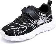 [JXS store] Trainers Boys Girls Air Sports Shoes Kids Running Shoes Lightweight Breathable Fitness Tennis Trainers 28-39 EU, Darkgray, 6 M