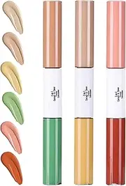 Brightening Color Corrector - 3x Coverage Liquid Concealer | High Coverage Women Makeup Concealer | Lightweight Waterproof Cosmetics | Everyday Use Solution for Wedding, Gathering, Photography