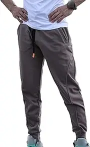 [Generic] Men's Jogger Tapered Workout Sport Pants Casual Drawstring Slim Running Pants Skinny Bodybuilding Athletic Pants