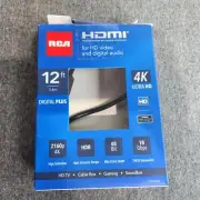 RCA HDMI for HD Video and Digital Audio 12ft Digital Plus 4K Ultra HD