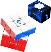 CuberShop GAN 14 MagLev Pro Frosted, 2024 Upgraded Ultimate GAN 14 M 2024 Flagship 3x3 MagLev Speed Cube, 56mm Magic Cube Puzzle (GAN14 MagLev Pro Frosted, Matte Surface & Primary Internal)
