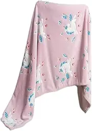 TOYANDONA Bath Towel Receiving Blanket Blanket Lovely Blanket Cartoon Blankets Blanket for Boy Fluffy Blanket Cozy Throw Blanket Sack Flannel Pink