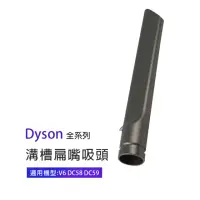 在飛比找momo購物網優惠-副廠 溝槽扁嘴吸頭 適用Dyson吸塵器(V6/DC58/D