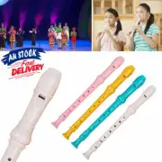 8-hole Soprano Music Descant Cleaning Rod Recorder Instrument with Colorful