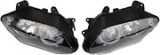 Pizgear Motorcycle Headlight Front Head Light Lamp Headlamp Assembly Housing Kit, for, YZFR1 YZF-R1 YZF R1 2007 2008 Motorcycle Headlight Assembly