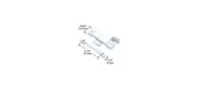 CRL F2533 White Window Sash Lock - 2-1/4" Screw Holes