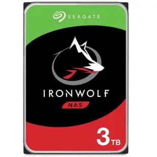 【含稅公司貨】Seagate 那嘶狼 IronWolf 3TB 3.5吋 NAS 專用 硬碟 (ST3000VN007)