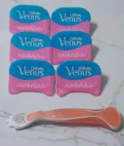Gillette Venus Comfort Glide Women's Razor, Handle + 6 Blade Refills