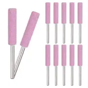 12-Pack 7/32 Inch Titanium Plated Diamond Chainsaw Sharpener [3mm Pink]