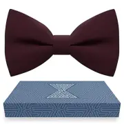 Mens Bowties Pre-tied Shape Clip M - (6-18 yrs., schoolers, teens) 25 Marsala