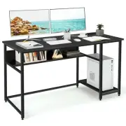 Computer Desk Laptop Writing Table Wood Workstation Home Office Furniture black