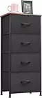 Tall Dresser for Bedroom with 4 Drawers, Storage Chest of Drawers with Removable