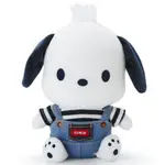 鼎飛臻坊 SANRIO POCHACCO X EDWIN 帕恰狗 帆布 牛仔 絨毛 娃娃 玩偶 日本正版