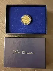 Extremely Rare -President William (Bill) Clinton Official Lapel Pin (Authentic)