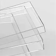 Acrylic Props Shooting Tray, Acrylic Photography Shooting Tray Clear 15cm Height Multiple Sizes(20x25x15cm/7.8x9.8x5.9'')