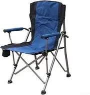 Camp Chair Folding Camping Chair Portable Outdoor Folding Chair Collapsible with Cup Holder Side Bag for Outdoor,Garden,Beach Supports 140kg Camping Chairs