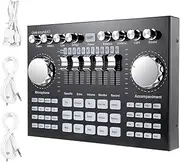 Suesacy K1 Computer Phone Voice Changer HiFi Live Sound Card Mixer Board Streaming Audio Bluetooth 5.0 Universal