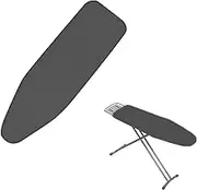Tabletop Iron Board Cover 43x14in 48x15in Cotton Cover for Ironing Board Standard Size 36x13in 38x13in Scorch Resistant Ironing Board Pad(Black,43x14in 110x35cm)