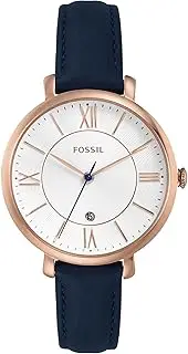 [FOSSIL] Jacqueline Women's Watch with Stainless Steel or Leather Band, Analog Watch Display