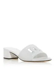 Dolce & Gabbana Women's Block Heel Slide Sandals
