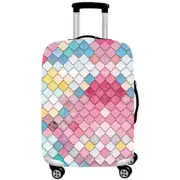 L 25-28 Inch Elastic Luggage Cover with Zipper, Travel Suitcase Protector, Scrat