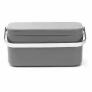 Brabantia Organic Bucket Waste Bin Compost Bin Plastic Dark Grey
