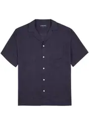 Frescobol carioca Angelo Linen Shirt - Navy - M M