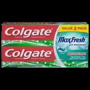 Colgate Max Fresh Toothpaste with Mini Breath Strips – Clean Mint – 12oz/2 Pack