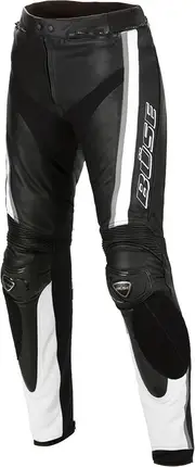 Büse Mille, leather pants , color: Black/White/Grey , size: 52