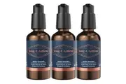 King C. Gillette Beard Thickener 50ml - Pack of 3 | Vitamin B & Caffeine Formula