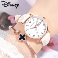 在飛比找momo購物網優惠-【Disney 迪士尼】米奇系列時尚夜光指針防水少女腕錶(學