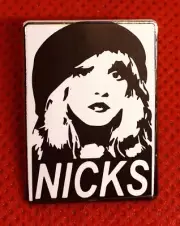 “NICKS” Stevie Nicks Enamel Pin/Brooch