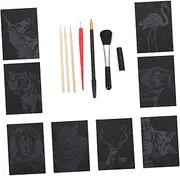 Scratch Paper Toy for Boys and Girls Animal Design Complete DIY Kit Non-Toxic Easy to Use