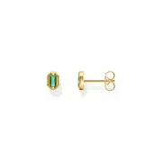 Buy Small ear studs with green stones by Thomas Sabo online - THOMAS SABO Australia